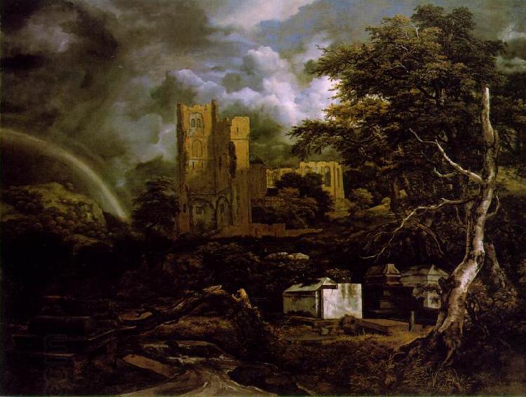 Jacob van Ruisdael Jewish Cemetery oil painting picture